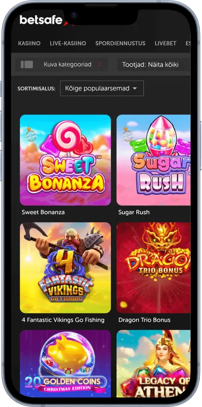 betsafe mobiilne kasiino slotid