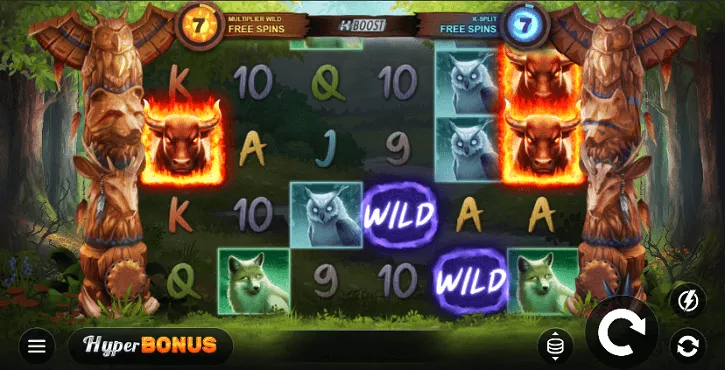 blazing bull 2 slot screen