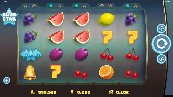 blue star slot screen
