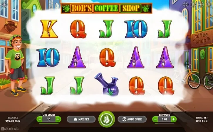 bobs coffee shop slot screen