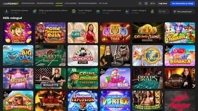 campeonbet kasiino mängud