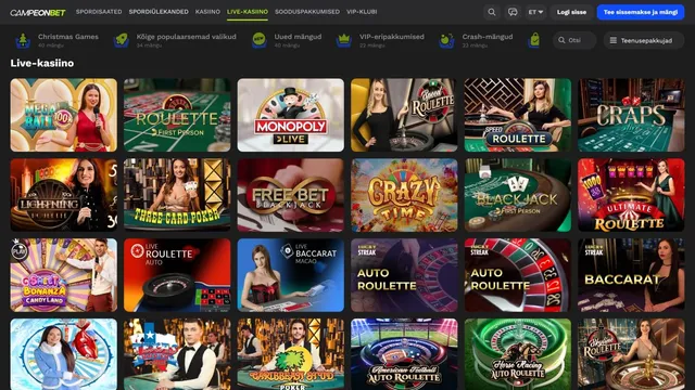 campeonbet live kasiino