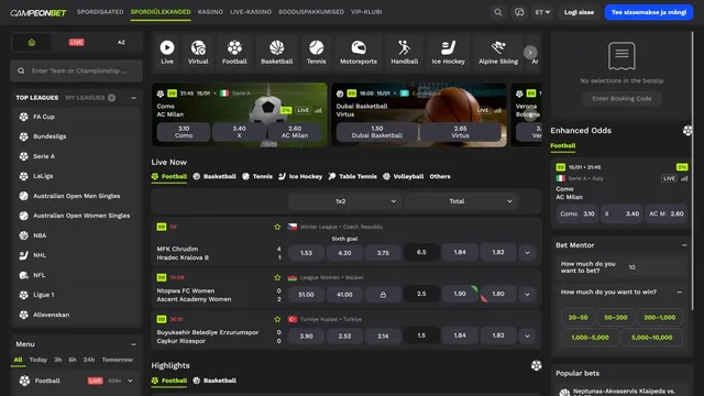 campeonbet live sport