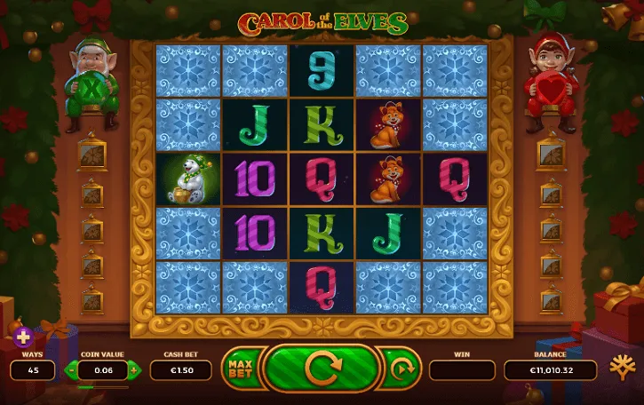carol of the elves slot screen