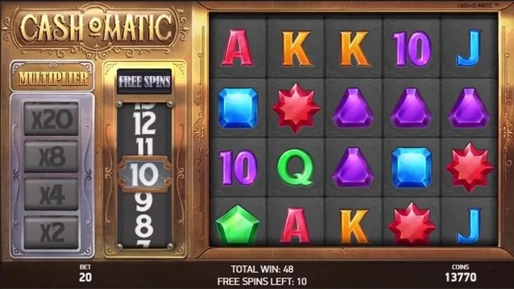cashomatic slot screen
