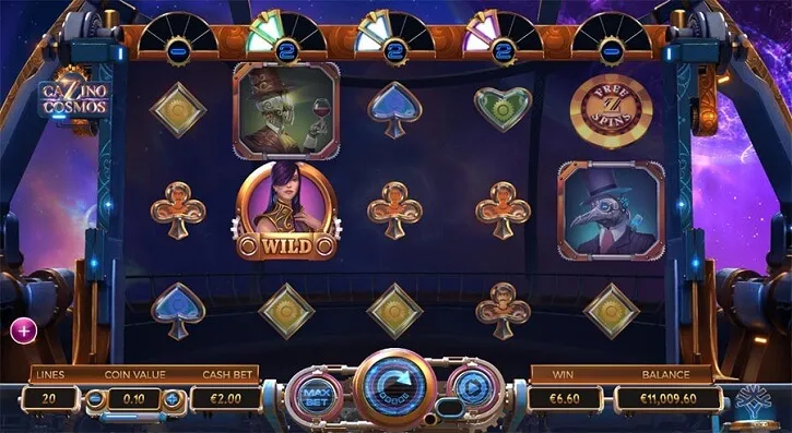 cazino cosmos slot screen