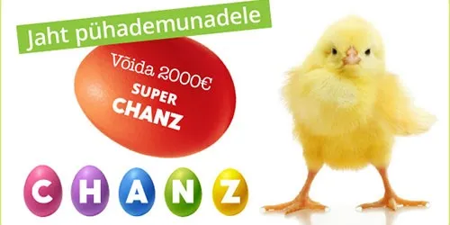 chanz kasiino easter egg promo