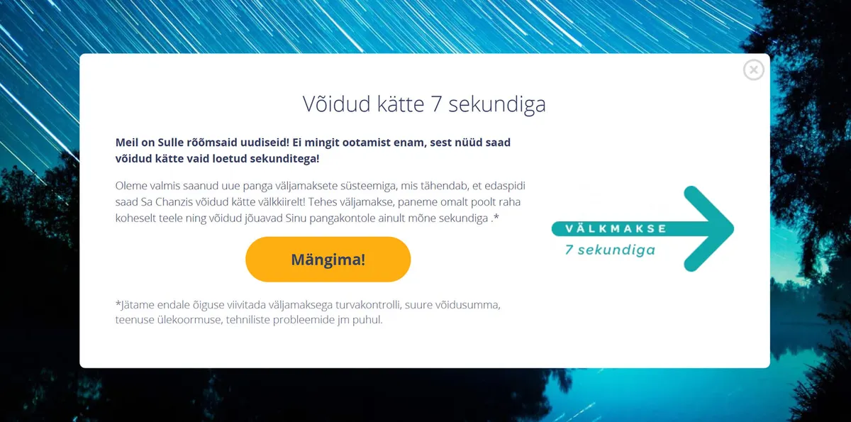 Chanz Kohe süsteemiga võidud kätte 7 sekundiga