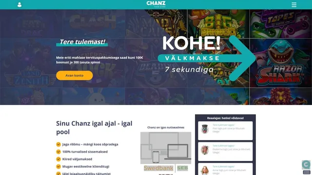 chanz kasiino veebileht