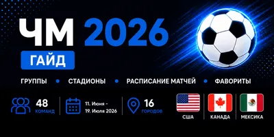 Гайд по чемпионату мира по футболу 2026 промо