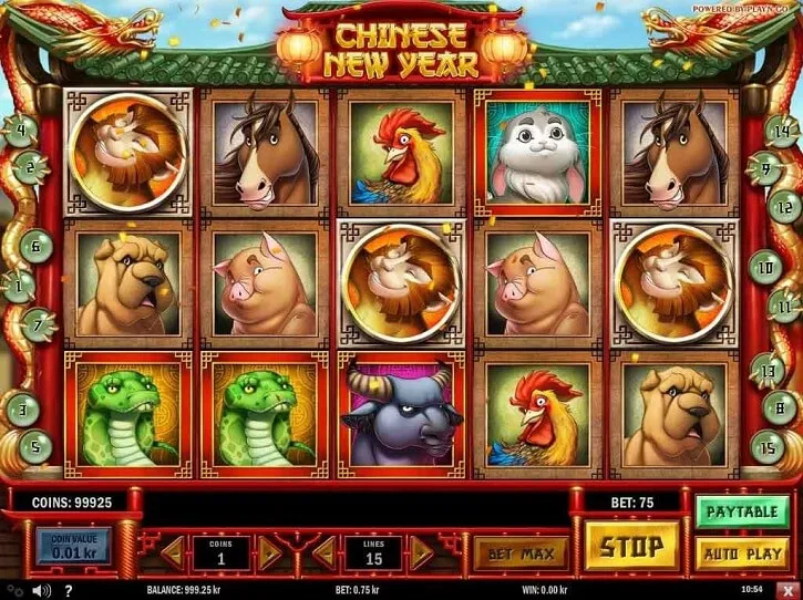 chinese new year slot screen