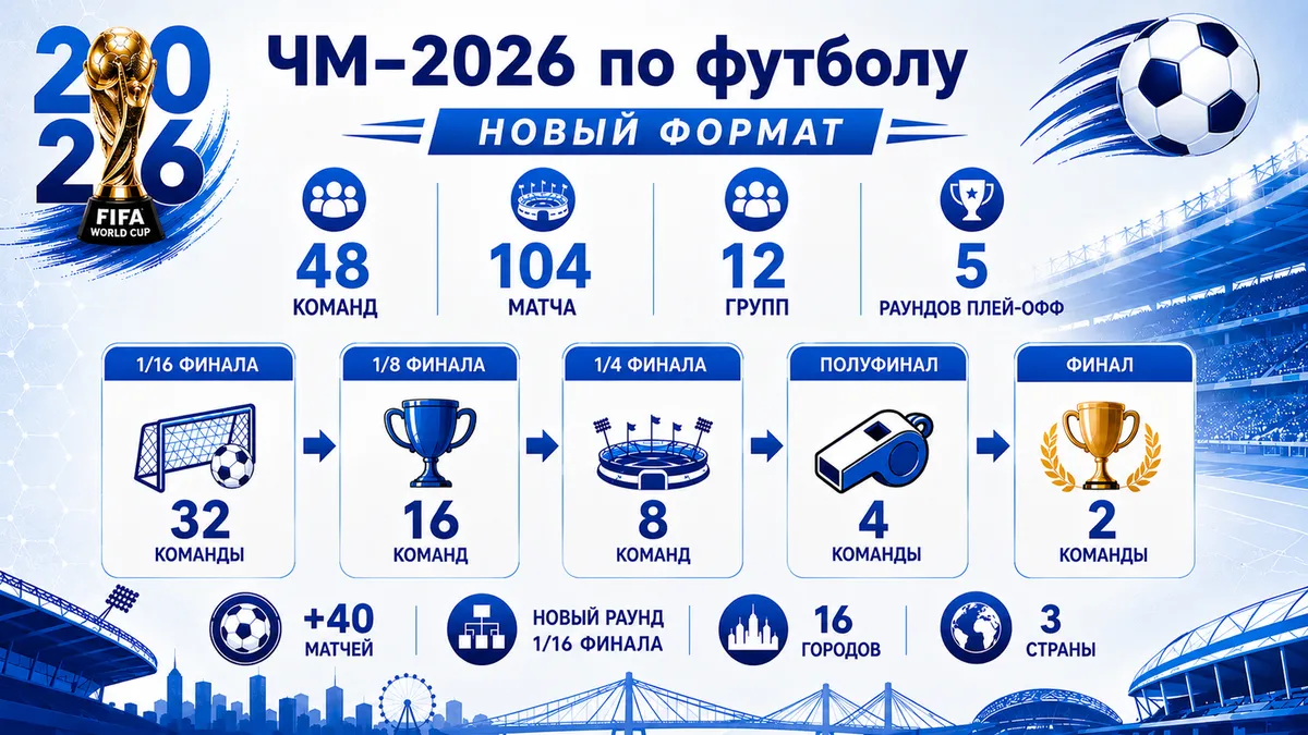 ЧМ 2026 новый формат и команды
