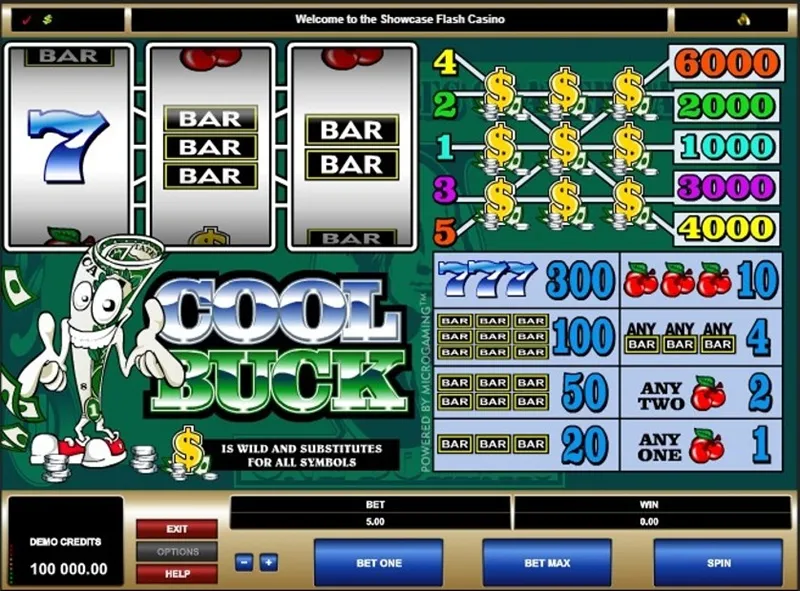 cool buck slot screen