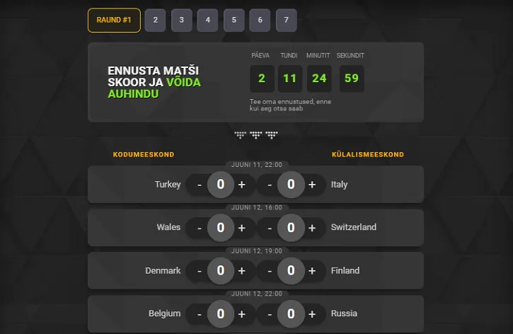 coolbet sports ennusta matsi skoor em 2020