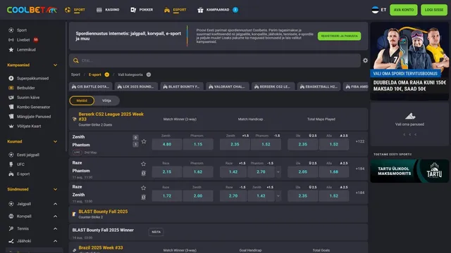 coolbet kasiino esport