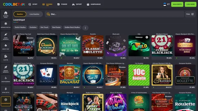 coolbet kasiino lauamängud
