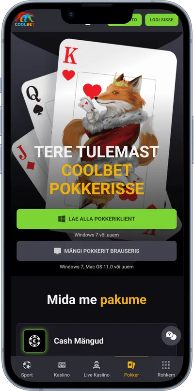coolbet kasiino mobiilne pokkeri veebileht