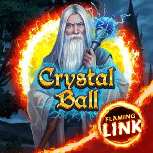 crystal ball flaming link slot icon