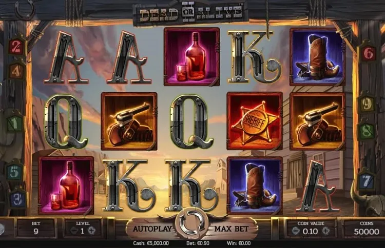 dead or alive 2 slot screen