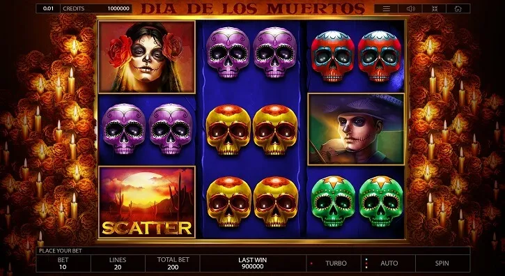 dia de los muertos slot screen