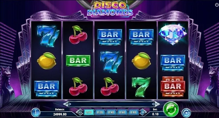 disco diamonds slot screen