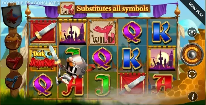 dork the dragon slot screen
