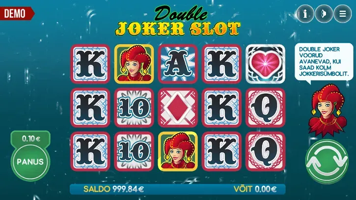 double joker slot screen