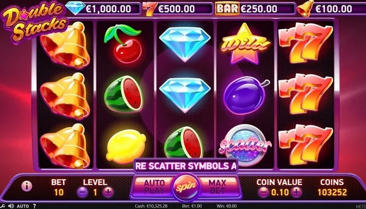 double stacks slot screen