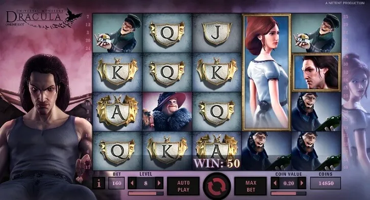 dracula slot screen