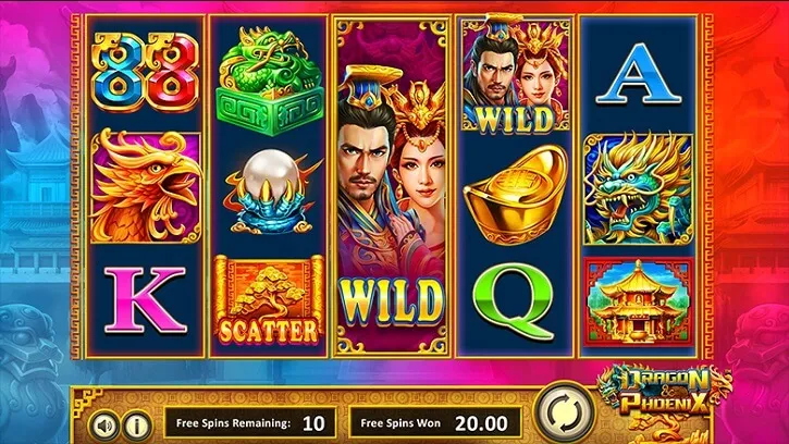 dragon and phoenix slot screen