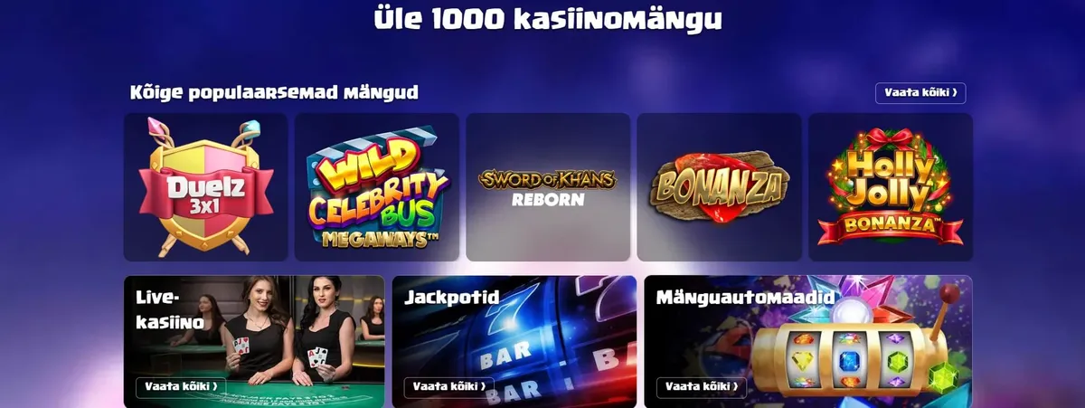 duelz kasiino mangud