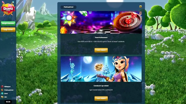 duelz kasiino boonused ja kampaaniad