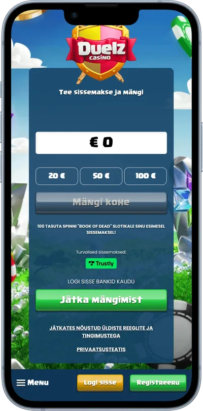 duelz kasiino mobiilne veebileht
