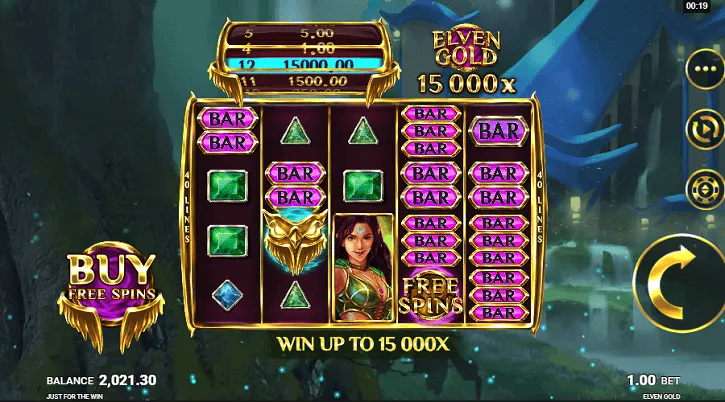 elven gold slot screen