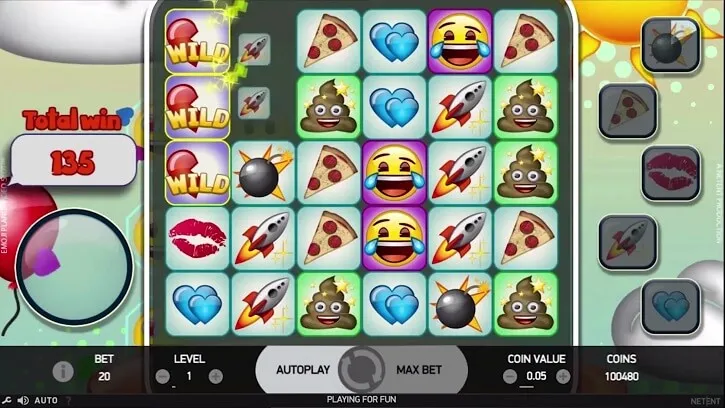 emoji planet slot screen