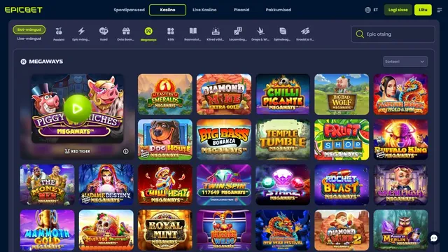 epicbet kasiino megaways slotid