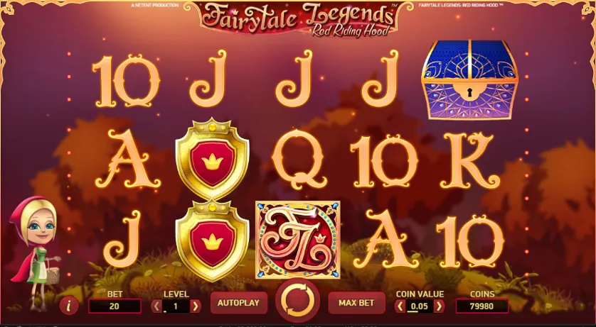 fairytale legends red riding hood slot screen