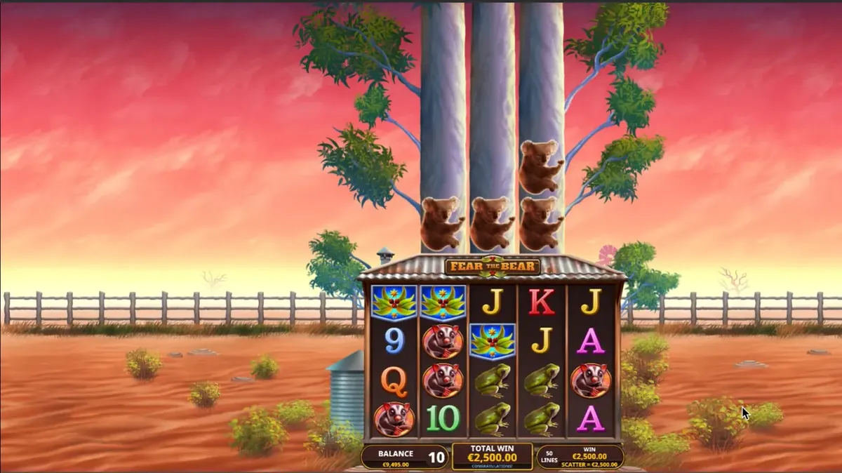 fear the bear slot screen