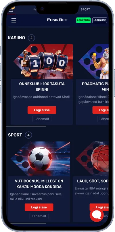 fenixbet mobiilne veebileht kampaaniad