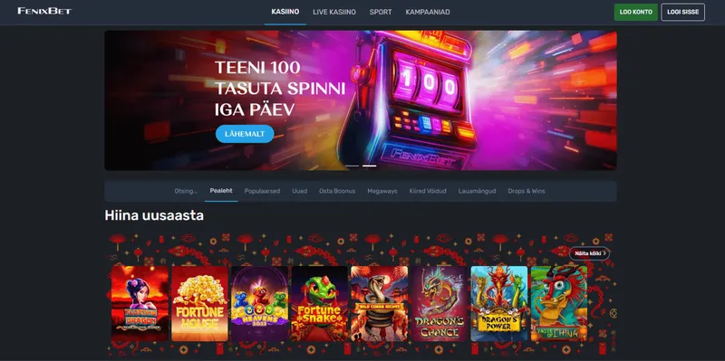 fenixbet kasiino veebileht