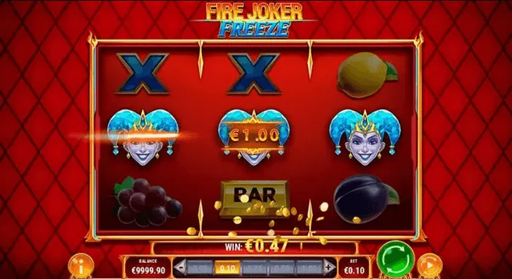 fire joker freeze slot screen