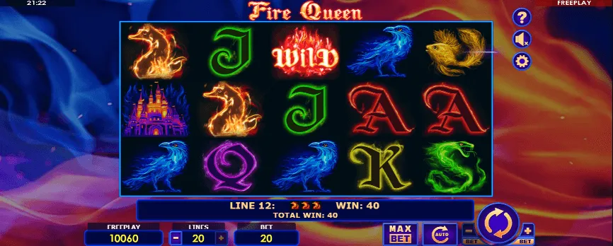 fire queen slot icon