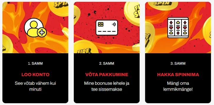 firespin kasiino tervitusboonus
