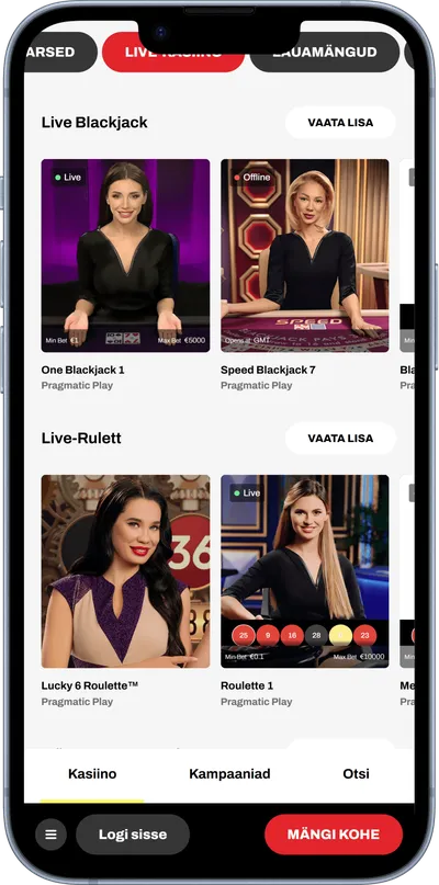 firespin mobiilne veebileht live kasiino