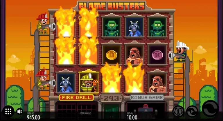flame busters slot screen