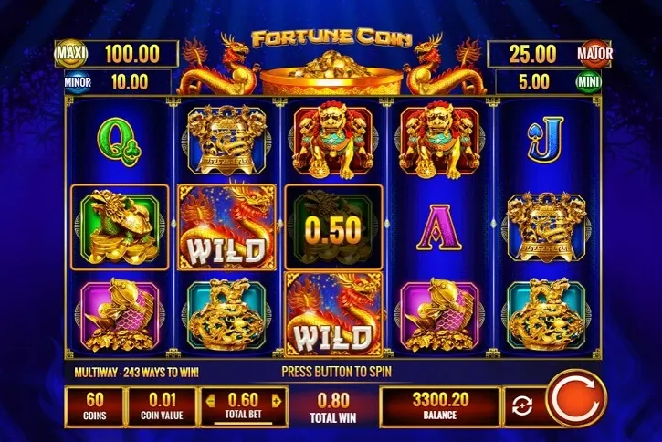 fortune coin slot screen