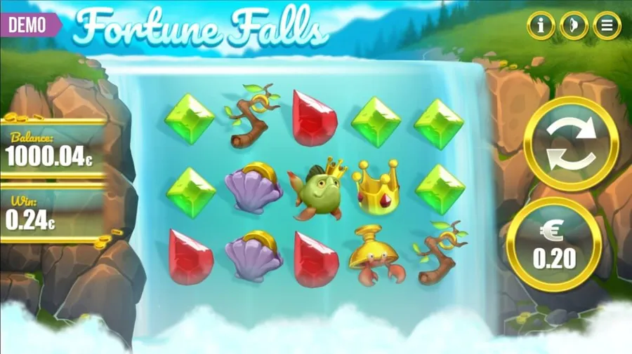 fortune falls slot screen