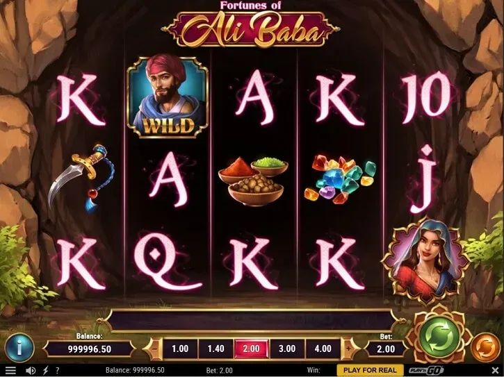 fortunes of alibaba slot screen