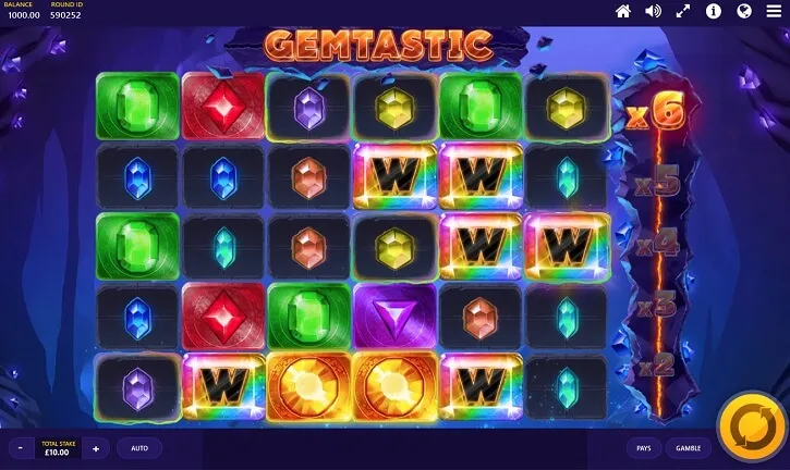 gemtastic slot screen