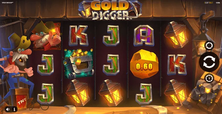 gold digger slot screen